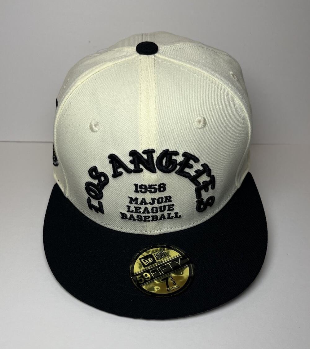 New Era 59FIFTY Los Angeles Dodgers Calavera Sugar Skull Fitted Hat 7 3/8 NWT